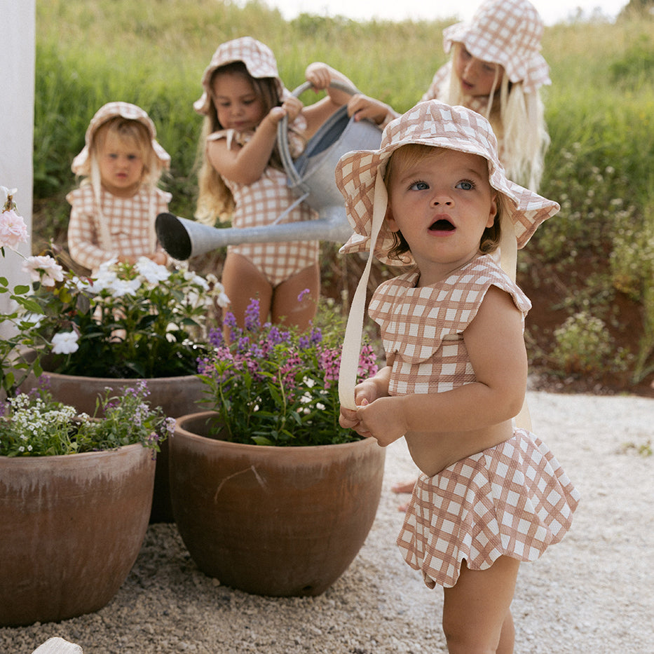 Baby girl gingham swimsuit online