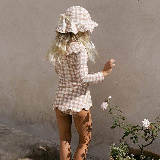 Petal Bodysuit · Gingham