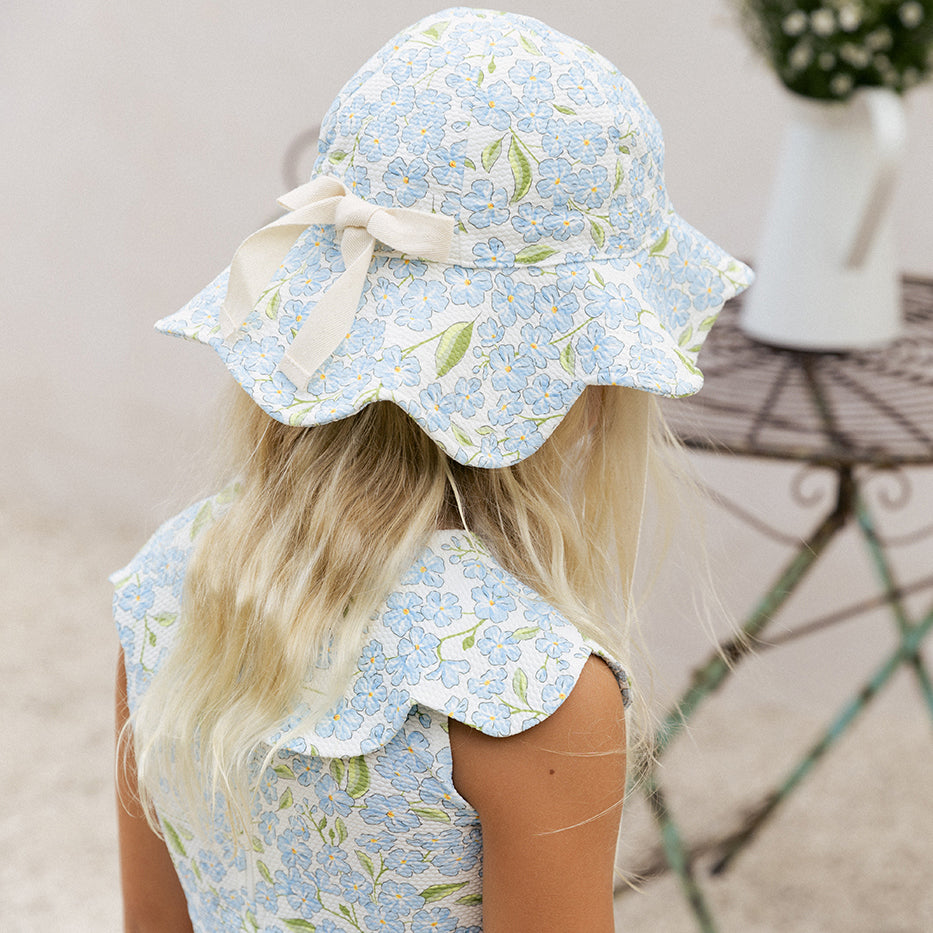 Petal Sun Hat Hydrangea Baby Girls Sun Hats Baby Girls Bikinis Baby Girls Swimsuits Petit Playa