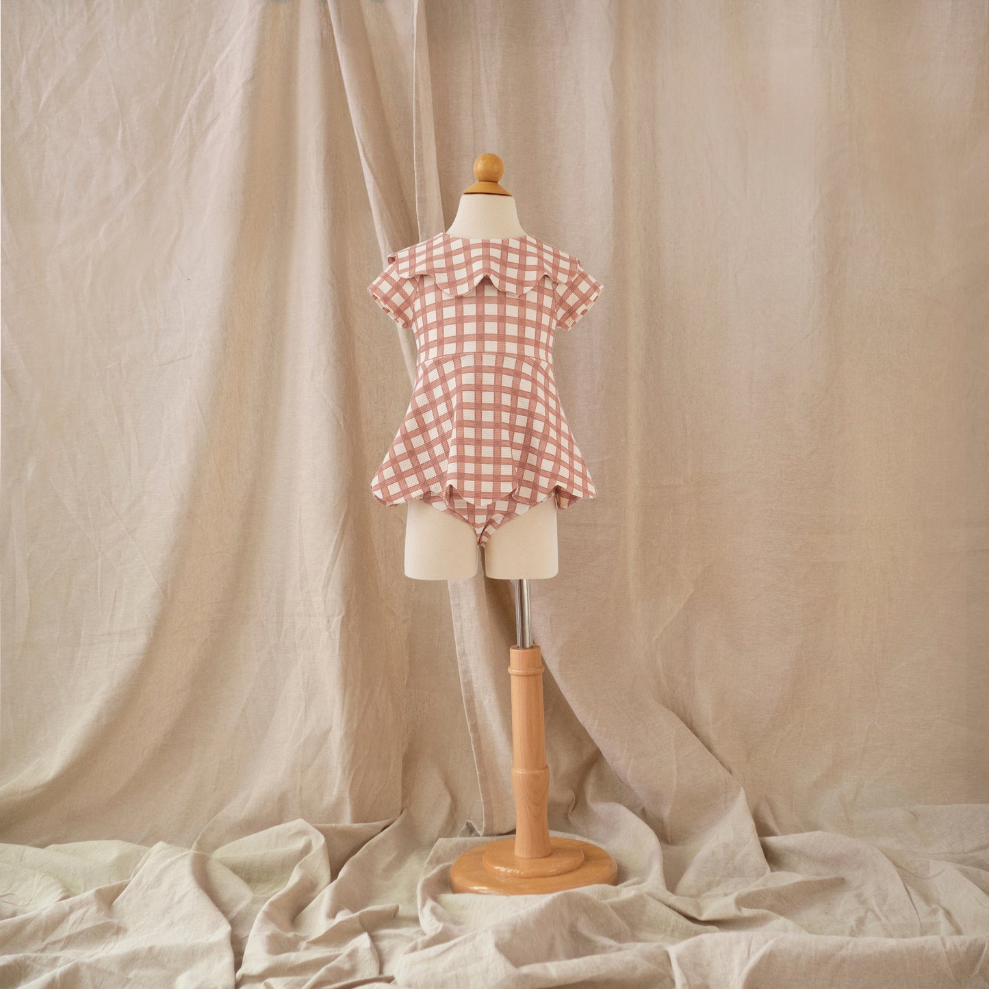 Petal Tankini Top · Gingham