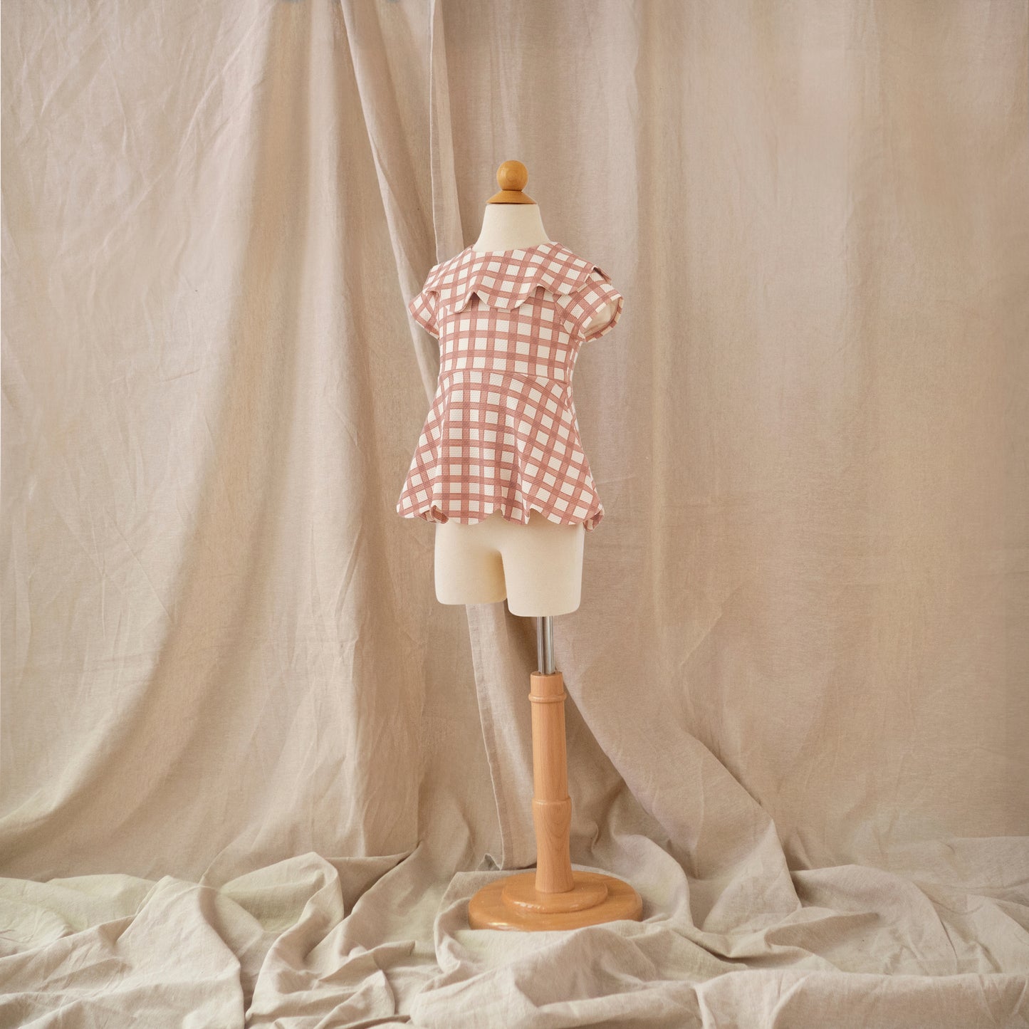 Petal Tankini Top · Gingham