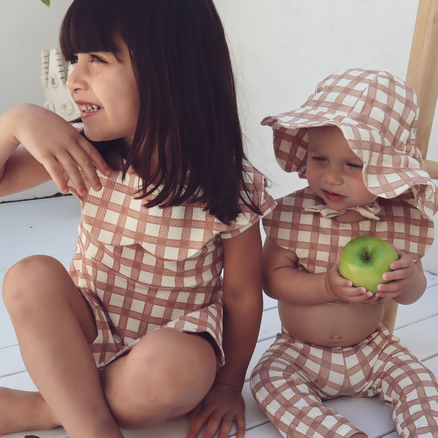 Petal Tankini Top · Gingham